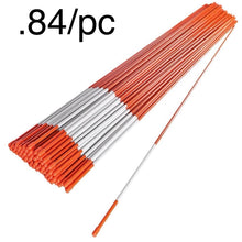 Load image into Gallery viewer, 48" x 5/16" -Solid, Reflective Fiberglass Stakes - ORANGE