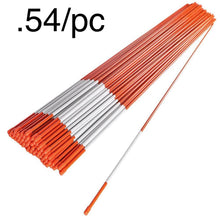 Load image into Gallery viewer, 48" x 1/4" - Solid, Reflective Fiberglass Stakes - ORANGE