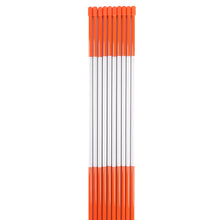 Load image into Gallery viewer, 48" x 5/16" -Solid, Reflective Fiberglass Stakes - ORANGE