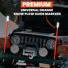 Load image into Gallery viewer, 30&quot; or 36&quot; Reflective Snow Plow Guides - Unbreakable - Steel Wire Inside
