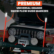 Load image into Gallery viewer, 32&quot; or 36&quot; Reflective Snow Plow Guides - Unbreakable - Steel Wire Inside
